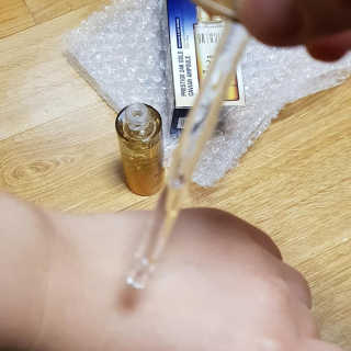 비알티씨 프레스티지 24K 골드 캐비어 앰플 — 4점을 준 리뷰어가 2019년 3월 올린 사용 사진