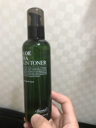 벤튼 알로에 바하 스킨토너 200ml — 2.33점을 준 리뷰어가 2018년 7월 올린 사용 사진