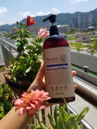 아미니 오일워시 시리즈 400ml（3종 중 1종 랜덤발송 — 5점을 준 리뷰어가 2019년 8월 올린 사용 사진