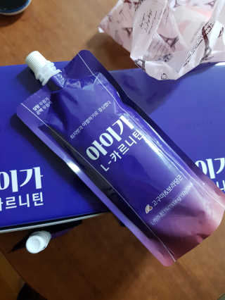 오엔엘 아이가 L-카르니틴 2박스 — 4.5점을 준 리뷰어가 2019년 4월 올린 사용 사진