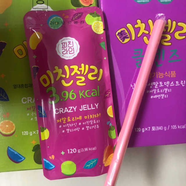 가벼운 저칼로리 간식 미친칼로리 미친젤리 3종 라인 리뷰 사진