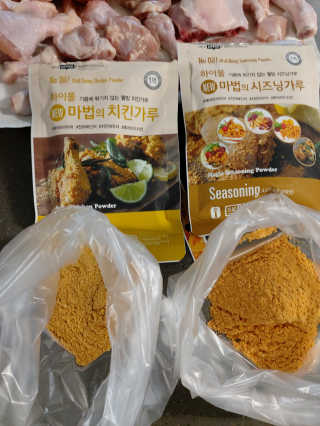 MCP 하이몰 마법의치킨가루2봉랜덤 + 코코넛허니버터2봉 — 5점을 준 리뷰어가 2020년 3월 올린 사용 사진