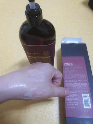 아미니 비노테라 오일워시 400ml 대용량 — 5점을 준 리뷰어가 2020년 1월 올린 사용 사진
