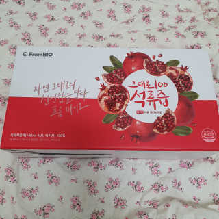 프롬바이오 오직 석류만 [그대로100 석류즙] 하루 1포로 건강하게 — 5점을 준 리뷰어가 2019년 10월 올린 사용 사진