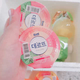 데르뜨 떠먹는 과일 3종, 짜먹는 과일 2종 총 10개 체험 — 5점을 준 리뷰어가 2020년 3월 올린 사용 사진