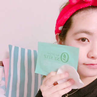 코튼클라우드나인 그린티 클렌징워터 코튼패드 — 5점을 준 리뷰어가 2016년 9월 올린 사용 사진