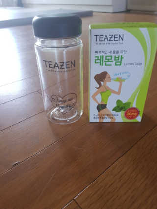 티젠 레몬밤 + 마이보틀 — 4.67점을 준 리뷰어가 2018년 7월 올린 사용 사진