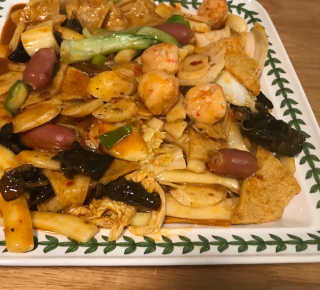 땡땡쿡 쓰촨 마라 낙지 국물 떡볶이 2인분 875g — 3.5점을 준 리뷰어가 2019년 10월 올린 사용 사진