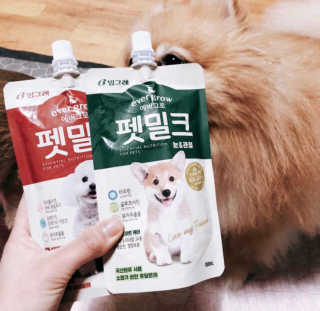 [빙그레] 에버그로 생유산균 1봉（10포입）+펫밀크2팩 — 3점을 준 리뷰어가 2019년 6월 올린 사용 사진