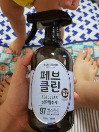 더블유드레스룸 페브클린 500ml — 5점을 준 리뷰어가 2018년 8월 올린 사용 사진