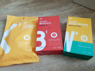 레인보우샵 올인원세탁세제,베이킹소다 스틱포6개입+세탁조클리너 — 4점을 준 리뷰어가 2018년 3월 올린 사용 사진