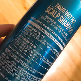 다슈코리아 다슈 데일리 패스트 한방 두피 샴푸 500ml — 4.67점을 준 리뷰어가 2018년 2월 올린 사용 사진