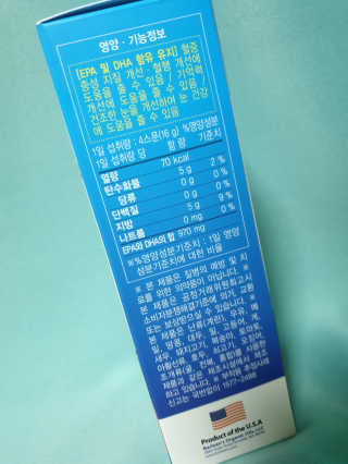 오메가-3스무디 [오메가스무디] 짜먹는 오메가3 DHA 임산부 어린이 — 5점을 준 리뷰어가 2019년 3월 올린 사용 사진