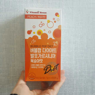 비타민하우스 버블팝 다이어트 발포가르시니아 청포도/복숭아 — 3.5점을 준 리뷰어가 2017년 6월 올린 사용 사진