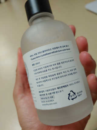 띠아느 타임 크리스탈라이즈드 리프레시 턴 오버 토너 — 4점을 준 리뷰어가 2019년 7월 올린 사용 사진