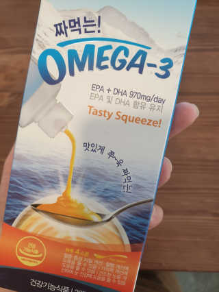 오메가-3스무디 [오메가스무디] 짜먹는 오메가3 DHA 임산부 어린이 — 3점을 준 리뷰어가 2019년 3월 올린 사용 사진