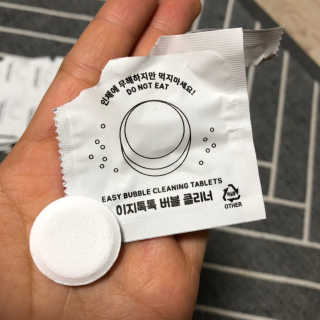 [에코앤드]이지톡톡 버블클리너 1종세척제 — 4점을 준 리뷰어가 2019년 7월 올린 사용 사진