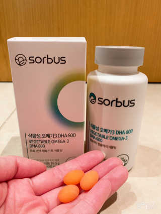 소버스 식물성 오메가3 DHA 600 — 5점을 준 리뷰어가 2020년 3월 올린 사용 사진