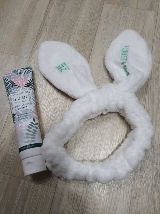 포레스트힐 그린 밸런스 클렌져 100ml + 토끼 헤어밴드 리뷰 사진