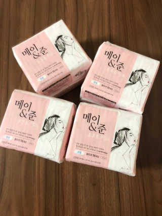 메이앤준 소프트맥스 생리대 — 4점을 준 리뷰어가 2019년 4월 올린 사용 사진