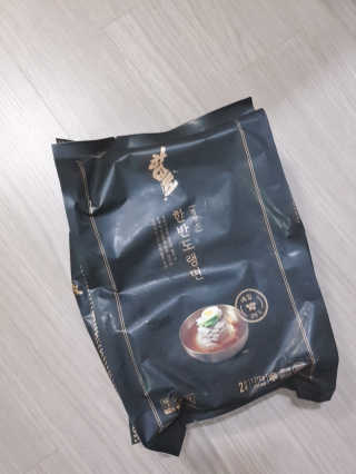 한반도키친 집에서 먹는 정통 평양냉면, 한반도랭면 — 5점을 준 리뷰어가 2019년 8월 올린 사용 사진