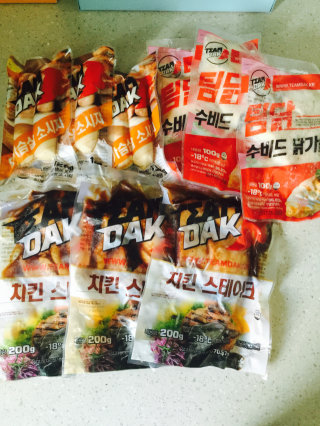팀닭 닭가슴살, 닭가슴살 소시지, 치킨스테이크 패키지 — 4점을 준 리뷰어가 2016년 7월 올린 사용 사진