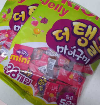 더 탱글 마이구미 38p 2봉지, 마이구미 2봉지 — 5점을 준 리뷰어가 2019년 12월 올린 사용 사진