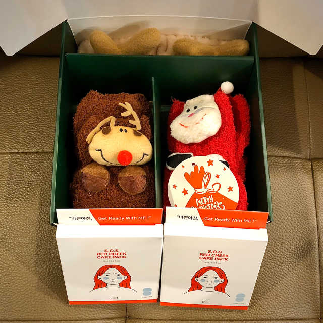 S.O.S 레드 칙 케어팩 2box+크리스마스굿즈 리뷰 사진