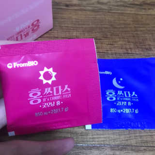 프롬바이오 홍쓰다스 아침,저녁 맞춤형 다이어트식품 14포+14포 — 5점을 준 리뷰어가 2019년 7월 올린 사용 사진