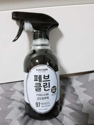 더블유드레스룸 페브클린 500ml — 4.33점을 준 리뷰어가 2018년 11월 올린 사용 사진