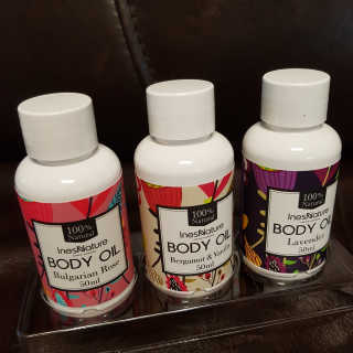 이네스네이쳐 천연 바디오일 미니 3종세트 50ml — 5점을 준 리뷰어가 2018년 6월 올린 사용 사진