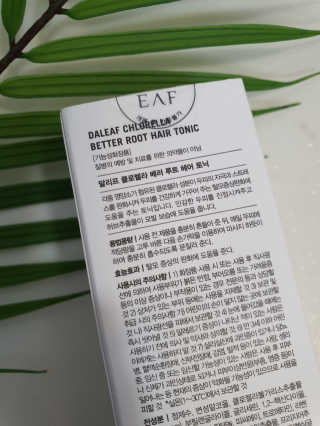 달리프 클로렐라 베러 루트 헤어토닉 100ml — 3.5점을 준 리뷰어가 2019년 9월 올린 사용 사진