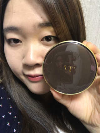 브이티 코스메틱 브이티 더블 커버 쿠션 — 3.5점을 준 리뷰어가 2016년 12월 올린 사용 사진