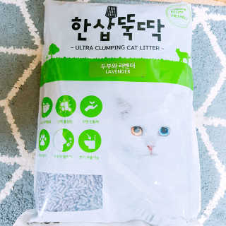[펫토리아] BEST 고양이두부모래 6L 한삽뚝딱 — 5점을 준 리뷰어가 2019년 2월 올린 사용 사진