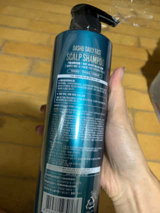 다슈코리아 다슈 데일리 패스트 한방 두피 샴푸 500ml — 2점을 준 리뷰어가 2020년 2월 올린 사용 사진