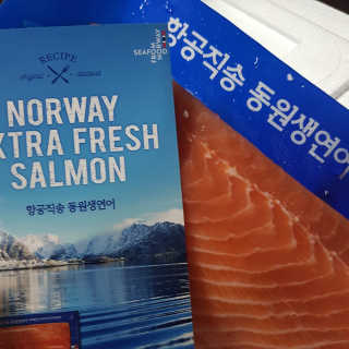 동원산업 항공직송 동원생연어 — 5점을 준 리뷰어가 2019년 7월 올린 사용 사진