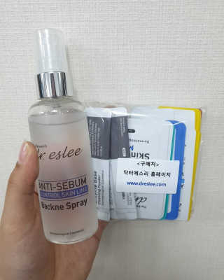 dr.eslee 안티세범 백크네 스프레이 — 5점을 준 리뷰어가 2019년 4월 올린 사용 사진