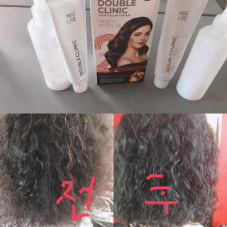 (주)에네스티 미스랩 더블 클리닉 헤어 컬러 크림 — 5점을 준 리뷰어가 2019년 9월 올린 사용 사진