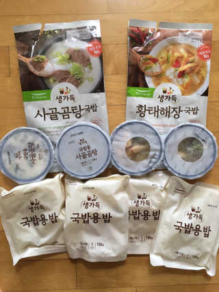 [풀무원] 사골곰탕국밥 황태해장국밥 — 5점을 준 리뷰어가 2018년 6월 올린 사용 사진