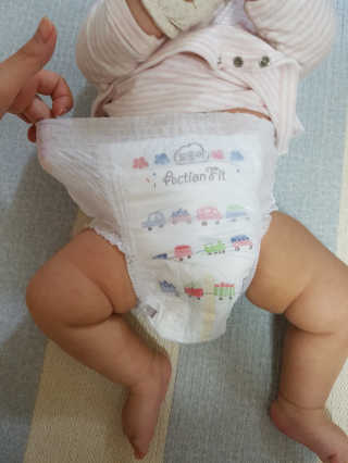 보솜이 액션핏 팬티형 — 3점을 준 리뷰어가 2019년 3월 올린 사용 사진