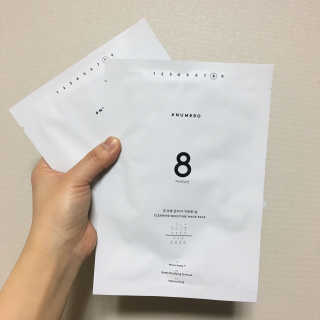 누메로 8 클리어링 모이스처 마스크팩 — 4.67점을 준 리뷰어가 2018년 2월 올린 사용 사진