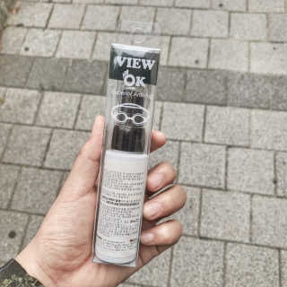 뷰오케이 수경물안경 착용시 발생하는 김서림방지제 안티포그액 — 3.5점을 준 리뷰어가 2019년 7월 올린 사용 사진