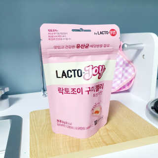 락토조이 구미젤리 복숭아맛 — 5점을 준 리뷰어가 2019년 10월 올린 사용 사진