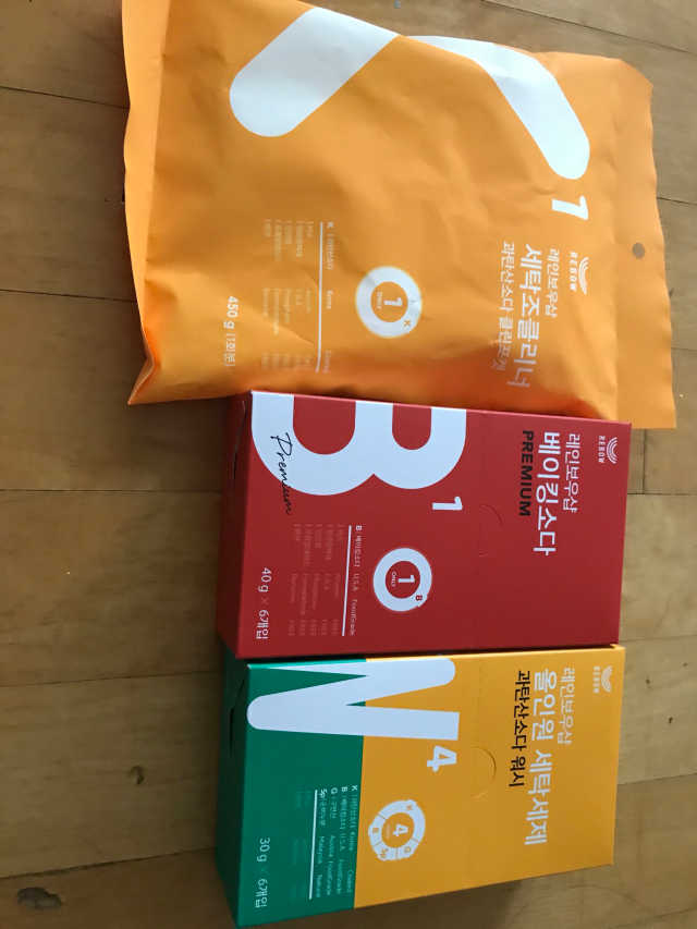 올인원세탁세제,베이킹소다 스틱포6개입+세탁조클리너 리뷰 사진