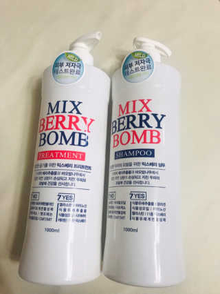 (주)에네스티 믹스베리 단백질 폭탄 샴푸 1000g — 4.5점을 준 리뷰어가 2020년 1월 올린 사용 사진