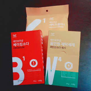 레인보우샵 올인원세탁세제,베이킹소다 스틱포6개입+세탁조클리너 — 1점을 준 리뷰어가 2018년 3월 올린 사용 사진