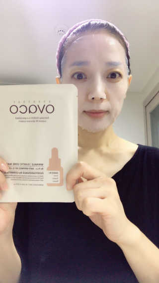 오바코 ovaco 오바코 안티 링클 G,J,D 마스크팩 — 5점을 준 리뷰어가 2017년 11월 올린 사용 사진