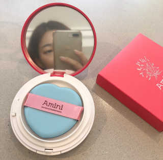 아미니 아쿠아 프로텍터 선쿠션 — 4점을 준 리뷰어가 2019년 8월 올린 사용 사진