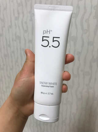포므시 스노우화이트클렌징폼pH5.5 — 3.5점을 준 리뷰어가 2019년 5월 올린 사용 사진
