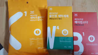 레인보우샵 올인원세탁세제,베이킹소다 스틱포6개입+세탁조클리너 — 4.17점을 준 리뷰어가 2018년 4월 올린 사용 사진
